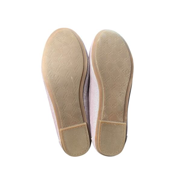 Vionic Purple Shimmery Office Work Career Caroll Almond Toe Ballet Flats Size 7 - Picture 8 of 8